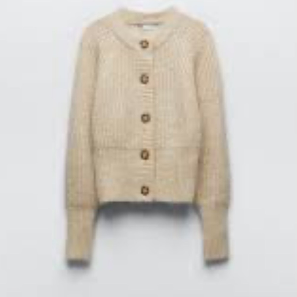 Zara Ribbed Knit Cardigan - Picture 3 of 5